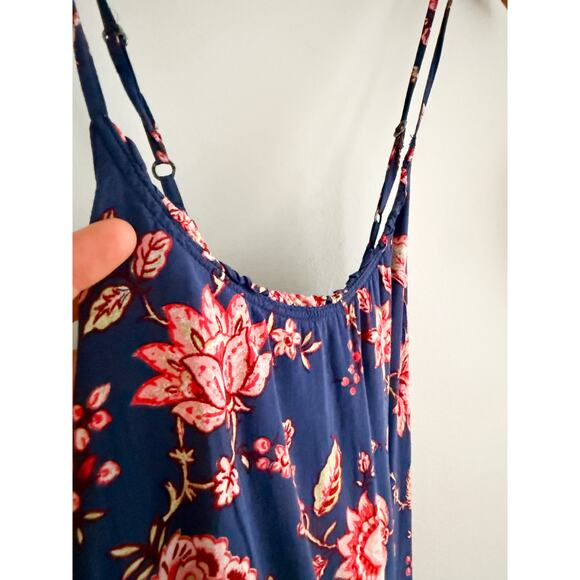Abercrombie & Fitch | Floral Mini Dress Blue Pink | Sz S - Picture 3 of 9